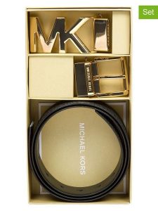 Michael Kors 3-częściowy zestaw w kolorze czarnym rozmiar: 80. Czarne paski Michael Kors, bez wzorów, z materiału. Za 339,37 zł.