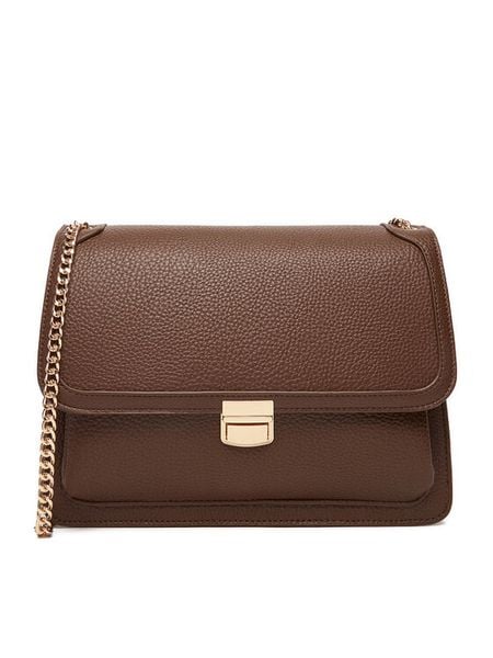 JENNY Torebka C-JEN-L-010-08 Brązowy. Brązowe torebki klasyczne Jenny, bez wzorów, z materiału, bez dodatków. Za 149,99 zł.