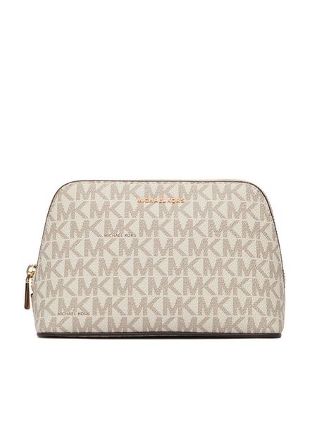 MICHAEL Michael Kors Kosmetyczka 32F5GJ6T5B Kremowy. Białe torebki klasyczne MICHAEL Michael Kors, bez wzorów, ze skóry, bez dodatków. Za 339,99 zł.