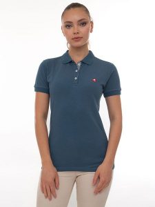 SIR RAYMOND TAILOR Koszulka polo "Angie" w kolorze morskim rozmiar: XXL. Niebieskie bluzki Sir Raymond Tailor, xxl, bez wzorów, z bawełny, bez kołnierzyka, bez ramiączek. Za 131,43 zł.