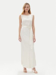 ViCOLO Sukienka wieczorowa TD0766 Écru Regular Fit. Kombinezony ViCOLO, s, bez wzorów, z wiskozy, wizytowe, bez kołnierzyka, bez ramiączek. Za 279,99 zł.