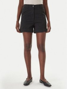 BOSS Szorty materiałowe C_Tanessa-D 50556391 Czarny Regular Fit. Czarne szorty Boss, bez wzorów, z bawełny. Za 399,99 zł.