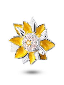 CHARM'S Srebrny charms z cyrkoniami rozmiar: onesize. Białe zawieszki CHARM'S, z cyrkonią, srebrne. Za 118,56 zł.