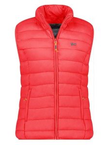 Geographical Norway Kamizelka pikowana "Vatikolor" w kolorze czerwonym rozmiar: XXL. Czerwone kamizelki Geographical Norway, xxl, bez wzorów, bez kołnierzyka, bez ramiączek, bez kaptura. Za 100,99 zł.