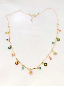 Atelier MIU Pozłacany naszyjnik z zawieszkami - dł. 41 cm rozmiar: onesize. Żółte naszyjniki Atelier MIU, pozłacane. Za 52,99 zł.