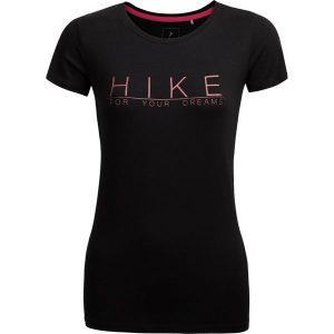 T-shirt damski TSD615 - głęboka czerń - Outhorn. T-shirty marki Outhorn. W wyprzedaży za 29,99 zł.