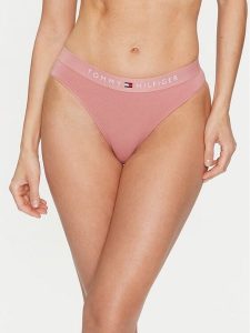 Tommy Hilfiger Figi klasyczne UW0UW04145 Różowy. Czerwone figi TOMMY HILFIGER, bez wzorów, z bawełny. Za 59,99 zł.