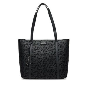 Torebka Armani Exchange. Czarne torebki klasyczne Armani Exchange, bez wzorów, bez dodatków. Za 659,99 zł.