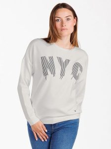 KEY LARGO Bluza "Brooklyn" w kolorze białym rozmiar: L. Białe bluzy KEY LARGO, l, bez wzorów, bez kaptura. Za 88,02 zł.