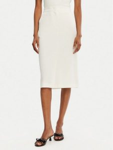 Marella Spódnica midi Getti 2515101051200 Écru Regular Fit. Spódnice Marella, bez wzorów, z syntetyku, midi. Za 329,99 zł.