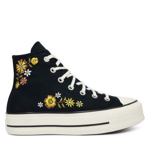 Trampki Converse. Czarne trampki Converse, bez wzorów, bez zapięcia. Za 449,99 zł.