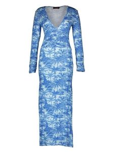 Miss goodlife Sukienka "Blue Paradise" w kolorze niebieskim rozmiar: L. Niebieskie sukienki miss goodlife, l, bez wzorów, z bawełny, bez kołnierzyka, bez ramiączek, maxi. Za 186,19 zł.