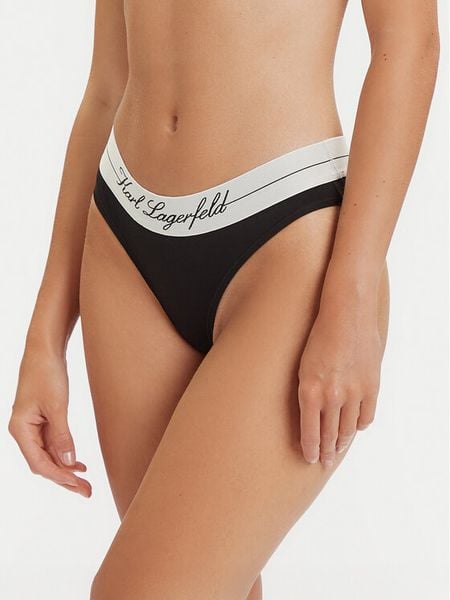 KARL LAGERFELD Figi klasyczne A1W47094 Czarny. Czarne figi KARL LAGERFELD, bez wzorów, z bawełny. Za 89,99 zł.