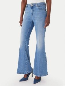 Liu Jo Jeansy UA6159 D0264 Niebieski Flare Fit. Niebieskie jeansy Liu Jo, bez wzorów, z bawełny. Za 579,99 zł.