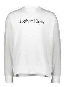 Calvin Klein Bluza w kolorze białym rozmiar: XL. Białe bluzy Calvin Klein, xl, bez wzorów, z bawełny, bez kaptura. Za 239,99 zł.