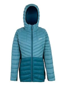 Regatta Kurtka hybrydowa "Leedre" w kolorze niebieskim rozmiar: 42. Niebieskie kurtki Regatta, bez wzorów, bez kaptura. Za 311,85 zł.