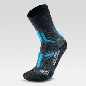 Skarpety trekkingowe damskie Uyn Trekking 2IN Merino Mid. Szare skarpetki UYN, bez wzorów. Za 139,99 zł.
