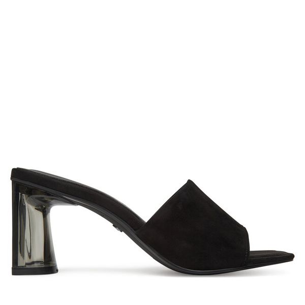 Klapki Tamaris. Czarne klapki Tamaris, bez wzorów, bez obcasa. Za 219,99 zł.