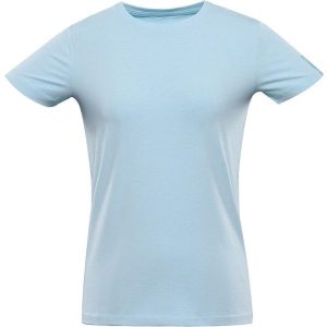 T-shirt Damski Nax Deela z Miękkiej Bawełny - Idealne Dopasowanie. Fioletowe t-shirty NÄAK, bez wzorów, z bawełny, bez kołnierzyka, bez ramiączek. Za 145,99 zł.