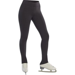 Legginsy Treningowe Do Jazdy Figurowej Na Łyżwach. Czarne legginsy AXELYS, bez wzorów, z elastanu. W wyprzedaży za 99,99 zł.