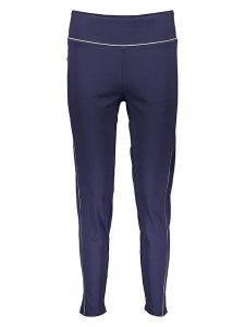 Copenhagen Studios Legginsy sportowe w kolorze granatowym rozmiar: XS. Niebieskie legginsy Copenhagen Studios, xs, bez wzorów, z materiału, z podwyższonym stanem, outdoorowe. Za 104,95 zł.