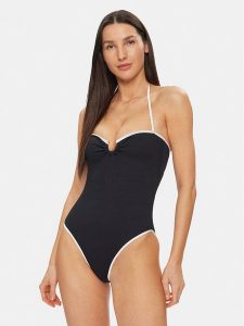 Seafolly Strój kąpielowy 11124-072 Czarny. Czarne stroje jednoczęściowe Seafolly, bez wzorów, z syntetyku. Za 359,99 zł.