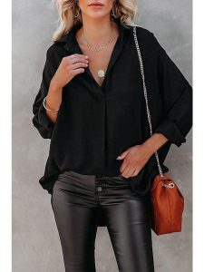 Milan Kiss Bluzka w kolorze czarnym rozmiar: XL. Czarne bluzki Milan Kiss, xl, bez wzorów, bez kołnierzyka, bez ramiączek. Za 118,28 zł.