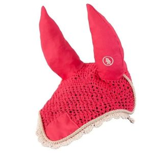 Krótka czapka dla konia BR Equitation Event. Czerwone czapki BR, bez wzorów, z materiału, eleganckie. Za 149,00 zł.