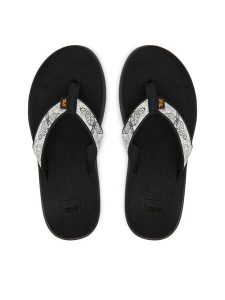 Teva Japonki Voya Flip 1019040 Szary. Szare klapki Teva, bez wzorów, z materiału, bez obcasa. Za 189,99 zł.