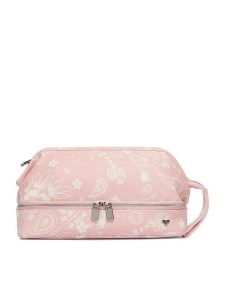 Roxy Kosmetyczka CWBEO-RX-W1-008-SS26 Różowy. Czerwone kosmetyczki Roxy, bez wzorów, ze skóry. Za 99,99 zł.