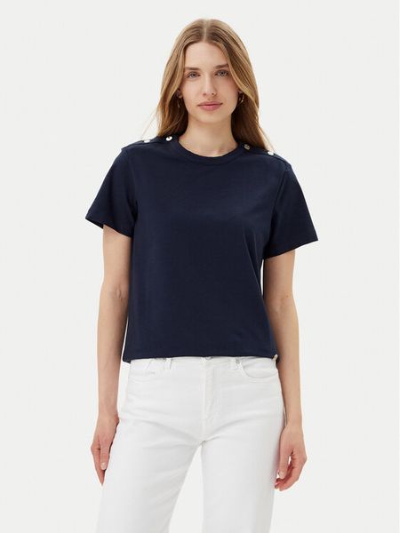 JOOP! T-Shirt 58 252JE58Tama 30046206 Granatowy Regular Fit. Niebieskie t-shirty JOOP!, bez wzorów, z bawełny, bez kołnierzyka, bez ramiączek. Za 209,99 zł.