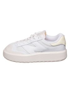 New Balance Skórzane sneakersy "302" w kolorze białym rozmiar: 42,5. Białe trampki New Balance, bez wzorów, bez zapięcia. Za 265,39 zł.