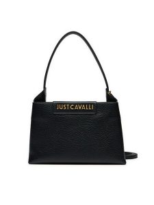 Just Cavalli Torebka 77RA4BD5 Czarny. Czarne torebki klasyczne Just Cavalli, bez wzorów, ze skóry, bez dodatków. Za 589,99 zł.