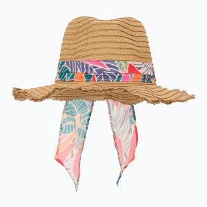 Kapelusz damski Rip Curl Oceans Panama. Brązowe kapelusze Rip Curl, bez wzorów, z materiału, klasyczne. Za 129,99 zł.