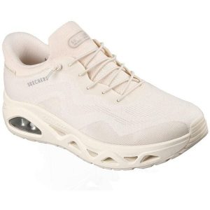 Buty sportowe damskie Skechers Uno Glide step Air Gliders. Brązowe buty trekkingowe Skechers, z tkaniny, bez zapięcia. Za 590,00 zł.