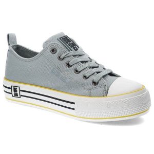 Niebieskie Trampki Big Star Damskie Stylowe Buty. Niebieskie trampki Big Star, bez wzorów, bez zapięcia. Za 149,00 zł.