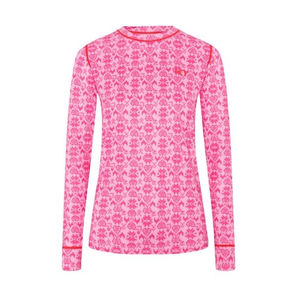 Damska koszulka termoaktywna Kari Traa Fryd. Czerwone koszule nocne Kari Traa, bez wzorów, bez ramiączek. Za 297,50 zł.