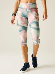 Dare 2b Legginsy funkcyjne "Influential II" ze wzorem rozmiar: 44. Brązowe legginsy Dare 2b, bez wzorów, z materiału, outdoorowe. Za 105,14 zł.