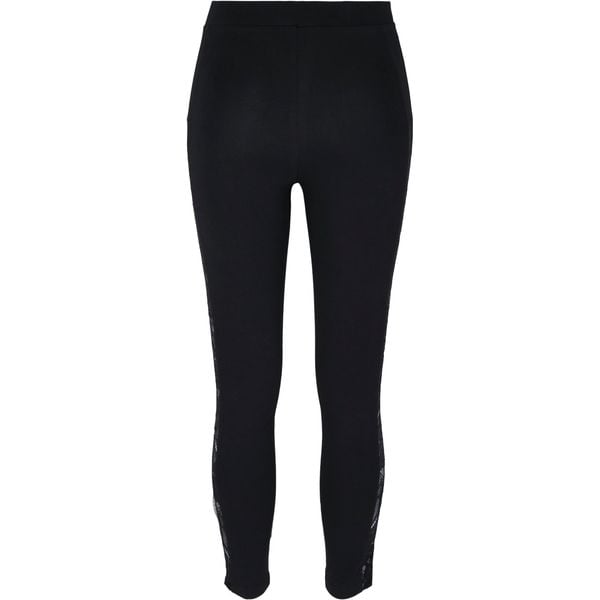 Damskie klasyczne legginsy z koronki w paski gt. Czarne legginsy Urban Classics, bez wzorów, z koronki. Za 158,00 zł.