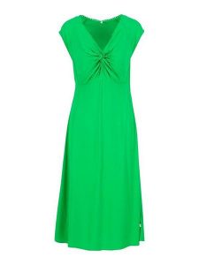 Blutsgeschwister Sukienka "Kap knot diva joyfull green" w kolorze zielonym rozmiar: XS. Zielone sukienki Blutsgeschwister, na co dzień, xs, bez wzorów, z wiskozy, bez kołnierzyka, bez ramiączek, midi, proste. Za 74,63 zł.
