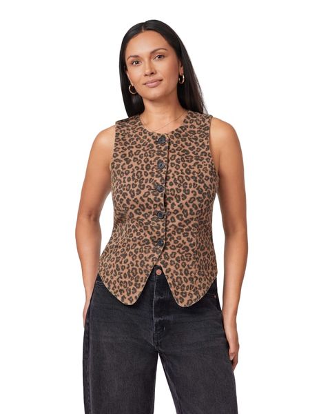 Scotch & Soda Kamizelka w kolorze karmelowo-czarnym rozmiar: M. Brązowe kamizelki Scotch & Soda, m, bez wzorów, bez kołnierzyka, bez ramiączek, bez kaptura. Za 187,52 zł.