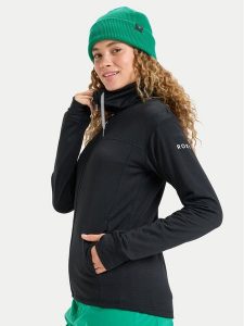 Roxy Bluza techniczna Vertere Full Zip ERJFT04974 Czarny Regular Fit. Czarne bluzy Roxy, na zimę, s, bez wzorów, z syntetyku, bez kaptura. Za 279,99 zł.