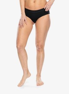 Figi termoaktywne Sensor Merino DF Panties. Czarne figi Sensor, bez wzorów, z materiału. Za 93,49 zł.