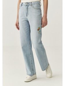 TATUUM Dżinsy "Riso" - Comfort fit - w kolorze błękitnym rozmiar: 40. Niebieskie jeansy Tatuum, z aplikacjami, ze skóry, z podwyższonym stanem. Za 309,65 zł.