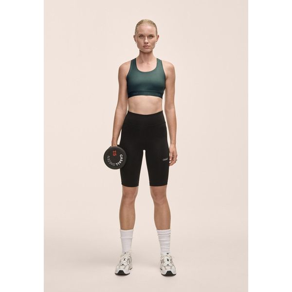 Damskie szorty z wysoką talią Casall Essential. Czarne legginsy Casall, bez wzorów, z podwyższonym stanem. W wyprzedaży za 219,00 zł.