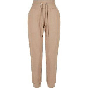 Damskie spodnie dresowe z wysokim stanem Urban Classics Organic. Brązowe spodnie dresowe Urban Classics, bez wzorów, z dresówki, z podwyższonym stanem. Za 277,00 zł.