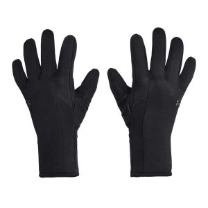 Rękawiczki trekkingowe damskie Under Armour Storm Fleece. Czarne rękawiczki Under Armour, bez wzorów. Za 119,99 zł.