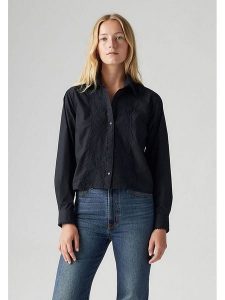 Levi's Koszula w kolorze czarnym rozmiar: S. Czarne koszule Levi's®, s, bez wzorów, z bawełny, bez kołnierzyka, bez ramiączek. Za 153,34 zł.
