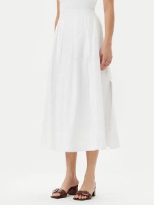 Herskind Spódnica trapezowa Herdis 5559202 Biały Regular Fit. Białe spódnice Herskind, bez wzorów, z bawełny. Za 419,99 zł.