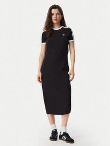 Adidas Sukienka codzienna 3 Stripes KD7978 Czarny Slim Fit. Czarne kombinezony ADIDAS, na co dzień, s, bez wzorów, z bawełny, bez kołnierzyka, bez ramiączek, proste. Za 278,99 zł.